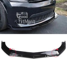 Universal Auto Spoilerlippe Frontlippe Spoilerschwert Diffusor Glänzend Schwarz