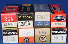 NOS NIB AA5 Radio Tubes 12AT6 12AU6 12AV6 12BA6 12BE6 35W4 50B5 50C5