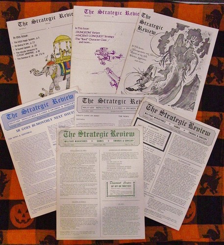 TSR 1975 - THE STRATEGIC REVIEW Magazine Volume #1 - 7 (D&D Complete Set) RARE - Picture 1 of 12