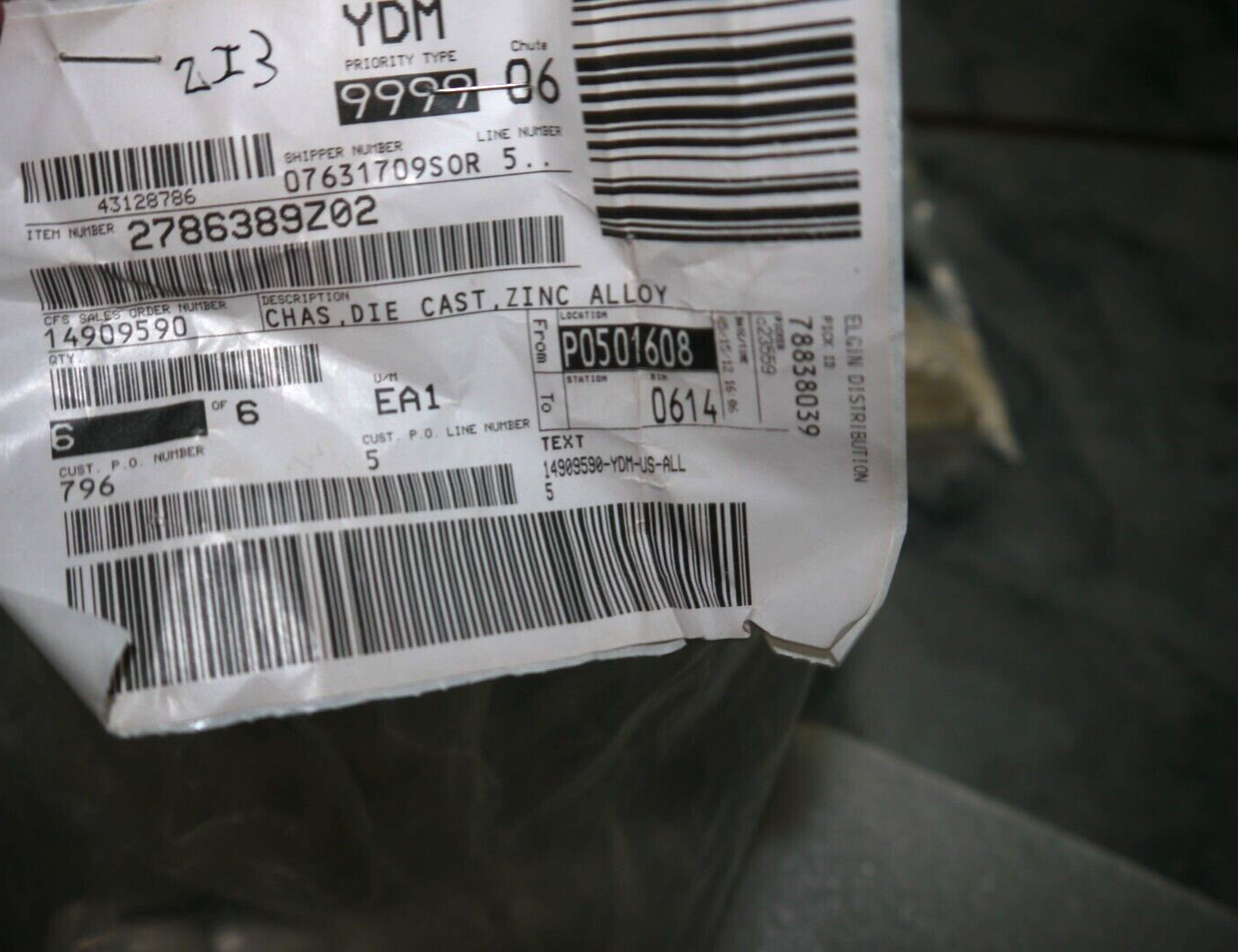 Motorola 2786389Z02 Chassis Die Cast Zinc Alloy Housing Unit NEW 