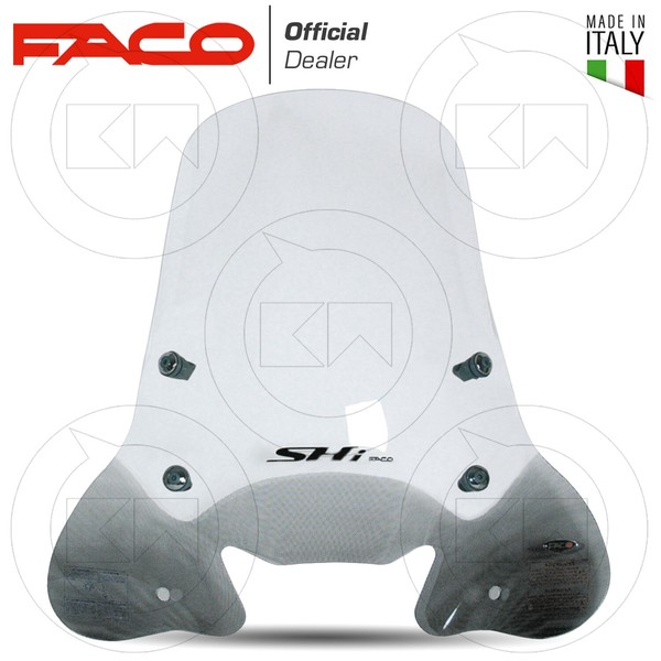 Scheibe Parabrezza Faco + Montagekit FÜR Honda SH 125-150 IE 2005-2008-image
