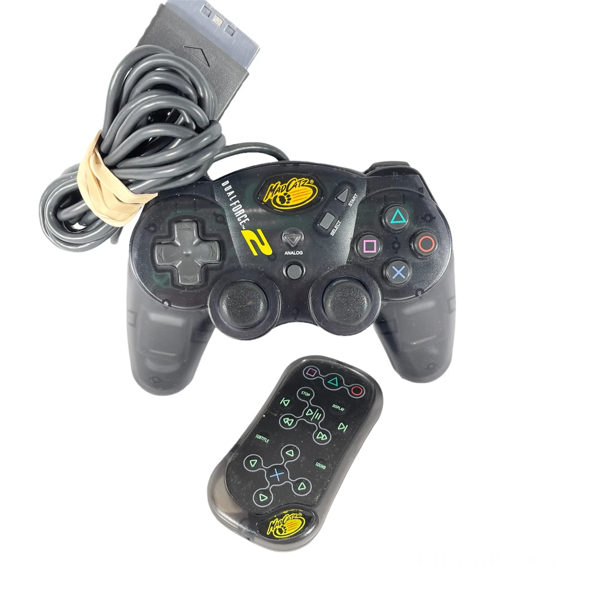 Mad Catz Dual Force 2 Controller Starter Kit PlayStation 2 PS2 Used Tested Works