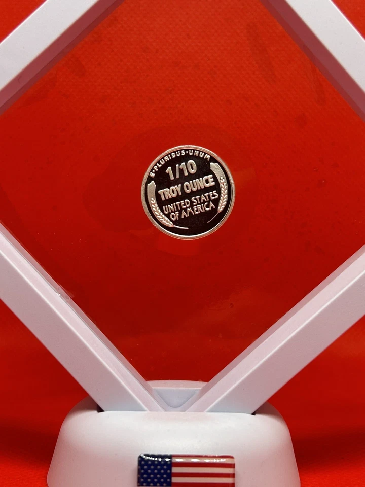 1/10 Silver One Cent In A Display Case ✨💯🇺🇸 - Image 4 of 4