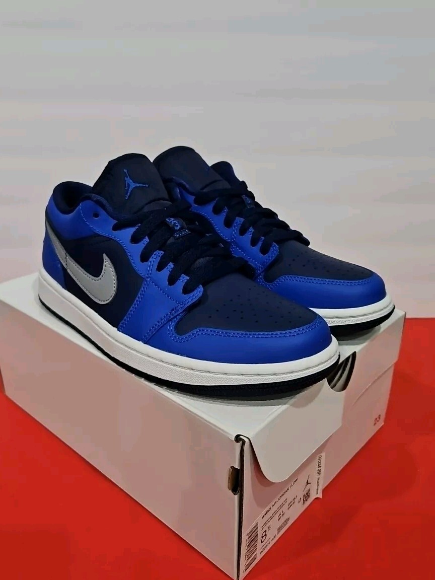 Authentic Nike Air Jordan 1 Low 'Game Royal' Womens 8.5 | eBay