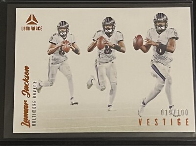 lamar Jackson 2022 panini luminance vestige 19/100 #VST-LJA Pack Fresh!!