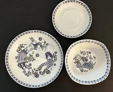 3 Figgio Lotte Norway - 6" Cereal Bowl - 8” Plate & 5.5” Saucer