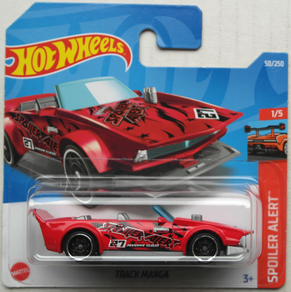 Hot Wheels Track Manga Rot Neu/Ovp Auto Spielzeugauto Mattel Hw Car Cabrio Red-image