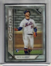 2019 Topps Transcendent Collection Icons PETE ALONSO #22 RC SILVER FRAMED /100
