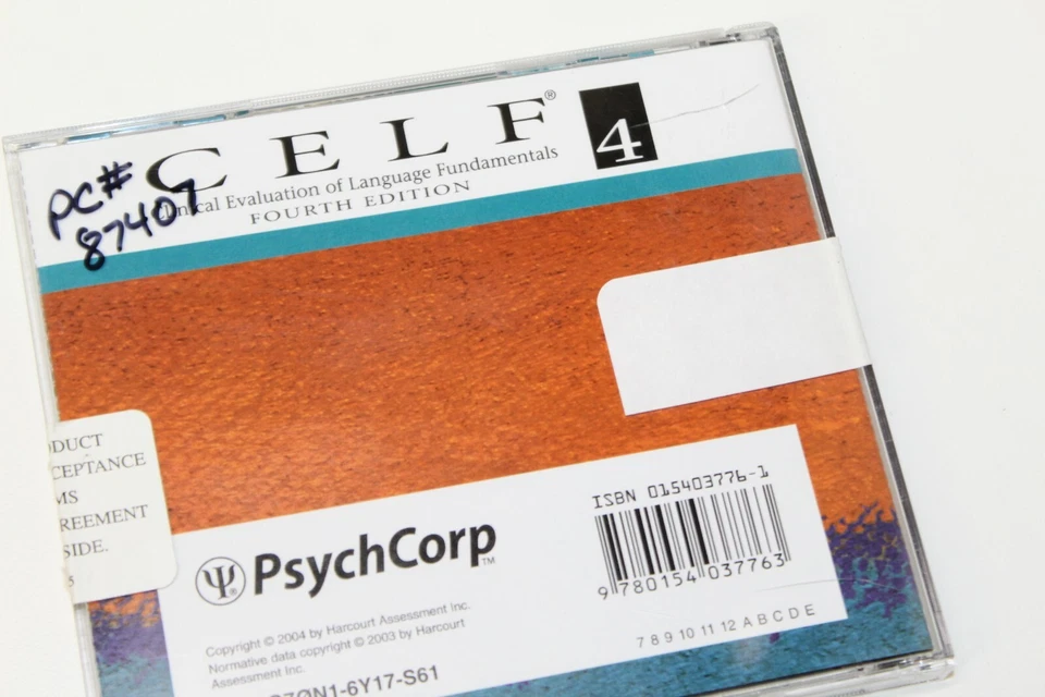 CELF 4 Fourth Edition Scoring & Report Assistant Software CD Windows Version - Image 4 of 4