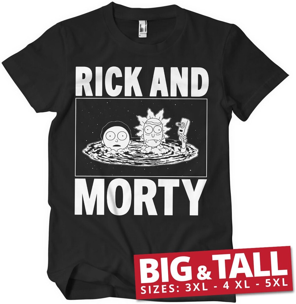 ALTRA Rick And Morty Big & Tall T Shirt Black
