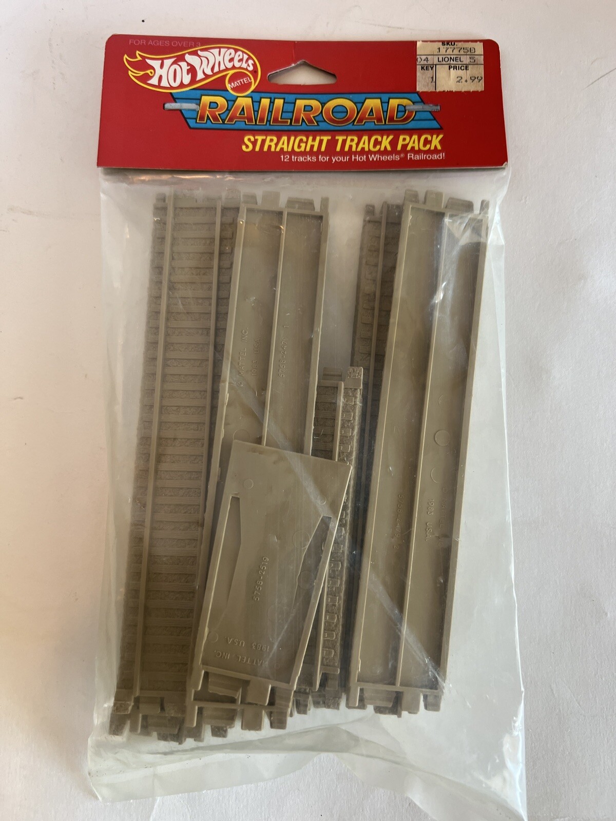 Vintage 1984 Mattel Hot Wheels Railroad Straight Track Pack eBay