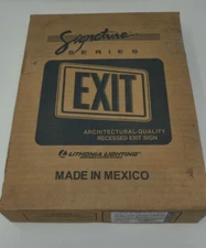 Lithonia LED Aluminum Flush Mount Exit Sign   LE S W 1 R EL N