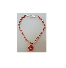 JUDAICA SS KABBALAH NEWAGE RED BENDEL STRING GOODLUCK AMULET PROTECTION BRACELET