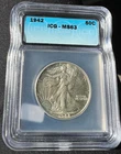 1942  Walking Liberty Half Dollar ICG MS-63