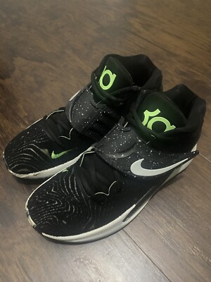 Nike KD 14 Black Lime Glow Grey Fog Men's 8 / Women's 9.5 CW3935