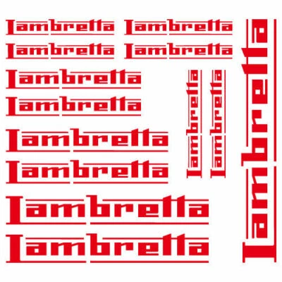 Kit adesivi vinile tuning per LAMBRETTA custom moto decals stickers