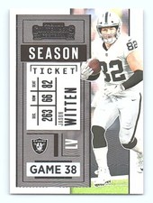 2020 Panini Contenders #30 Jason Witten