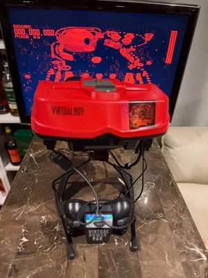 Virtual Boy + VGA Out  Virtual Tap soldered Eye Patch Ribbons,SSF Lens&recapped