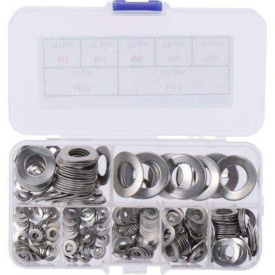 #ad 295Pcs Metric M3 M4 M5 M6 M8 M10 M12 Spring Wave Washer Assortment Kit 304... $18.41