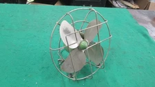 Vintage Cool Green Moderne Electric Fan Retro 1950s Estate Find