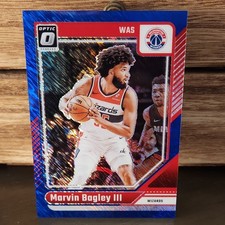 2024-25 Panini Donruss Optic Blue Shimmer Marvin Bagley III #43 39/75 Wizards