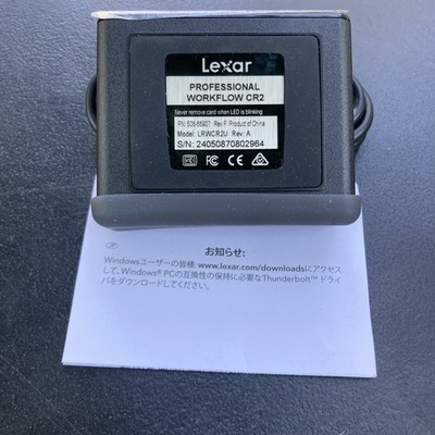 Lexar CR2 CFast 2.0 Reader LRWCR2U USB 3.0 Thunderbolt 2