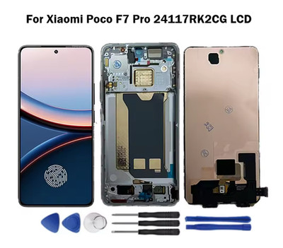 OLED For Xiaomi Poco F7 Pro LCD Display Touch Screen Digitizer Assembly W/Frame