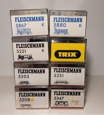 Fleischmann ho konvolut 5231 - 5347 - 5203 - 5208 - 5221  k - 5880 - 5867 - Trix