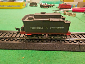 HO Scale Pocher V&TRR Tender Car for Reno 4-4-0 Locomotive DNR / For Parts #2