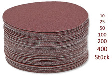 Schleifscheiben 125 mm Ohne Loch Klett Exzenter Schleifbl&auml;tter Schleifpapier