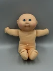 Hasbro Cabbage Patch Kids 1990 Vintage Bald Baby Doll Blue Eyes 12 inch
