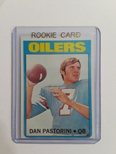 1972 Topps Dan Pastorini Rookie #156 football card Houston Oilers. rookie card picture