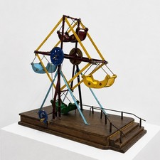 Vintage Scratch Built Table Top Ferris Wheel Circus Fairground Model