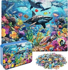 Puzzles for Kids Ages 4-6,Underwater World 100 Piece Puzzles for Kids in a Me...