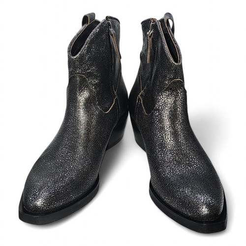 Stivali Cordani Provo in peltro crackle donna EU 38/US 6,5 EUC cowboy metallizzato