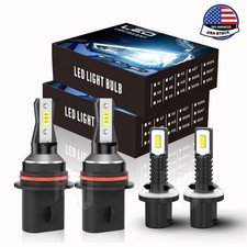 For Dodge RAM 1500 2500 3500 PICKUP1994-1998 4x LED Headlight +Fog Light Bulbs