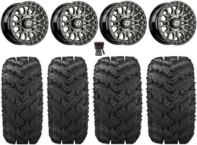 Sedona Ignition 14'' Wheels Gunmetal 27''Reptile Tires Can-Am Renegade Outlander