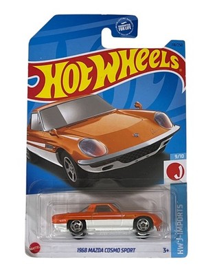 Hot Wheels Mazda Cosmo Sport J-Imports 9/10 118/250 Orange JDM 2021 Diecast 1:64