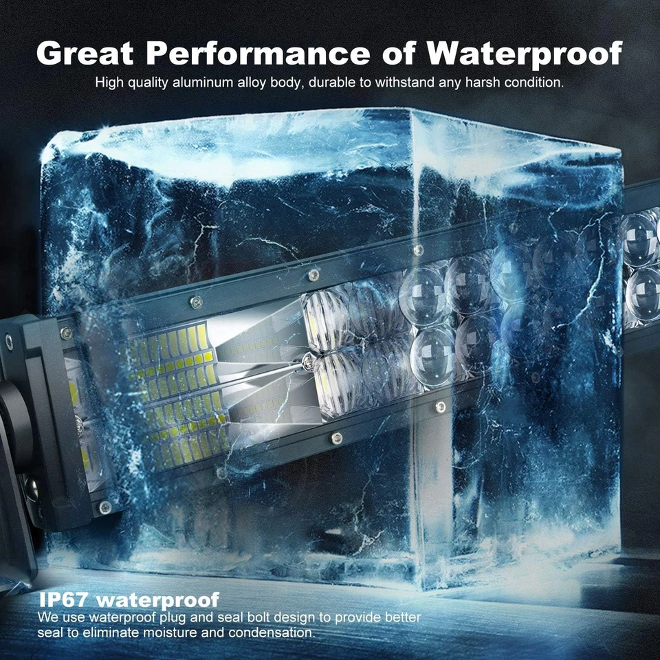 LED Light Bar 22 Inch Curved Led Off Road W/ 2pcs 22 Inch, White Foto 4 de 4