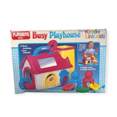 RARE Vintage Playskool 1986 Kiddie Links Activity Play House - Brand New In Box
