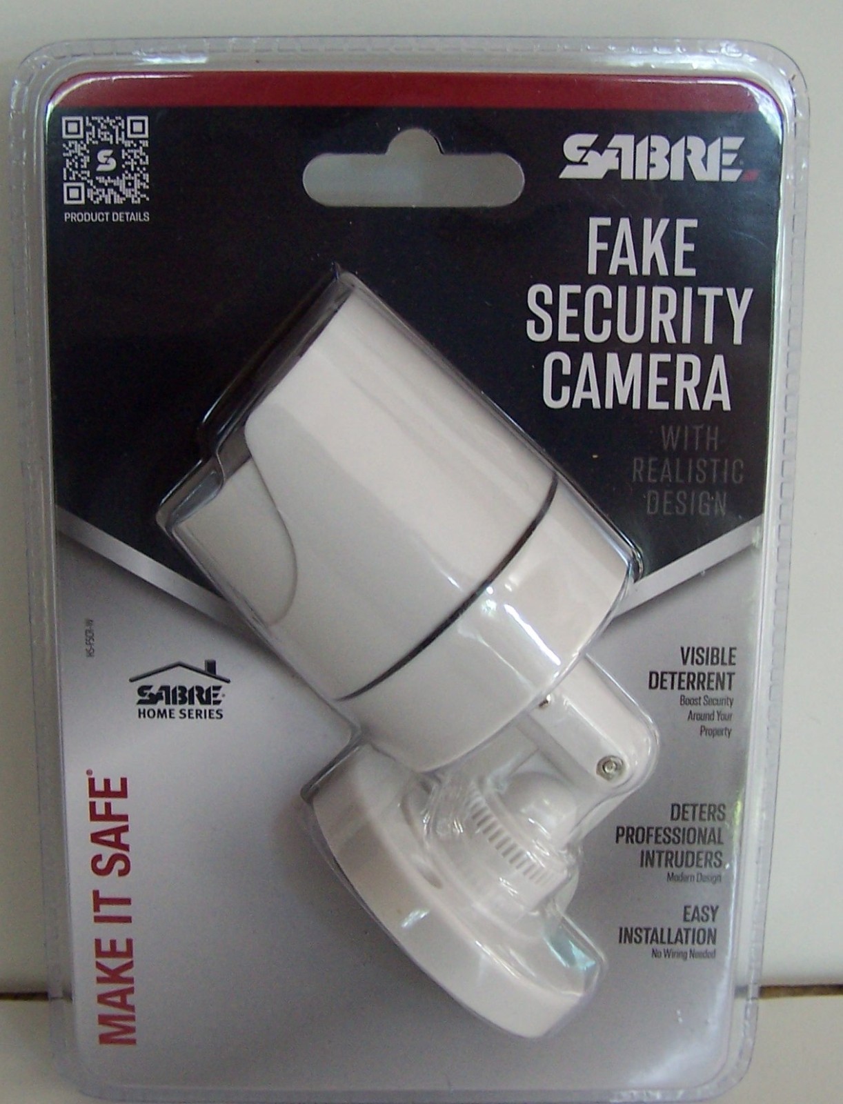 Sabre Dummy/Fake Surveillance Security Camera, Easy Adjustable Mount