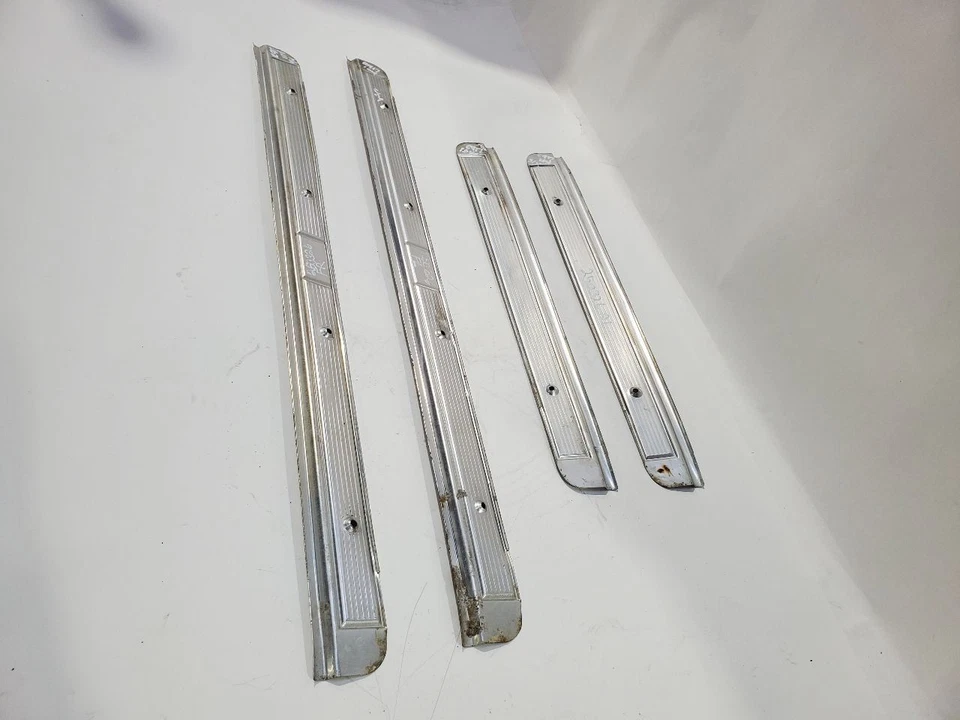 1984 Cadillac Fleetwood OEM Set Of 4 Door Sill Plates - Image 4 of 4