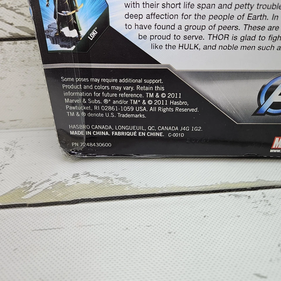 孩之宝漫威复仇者联盟电影系列雷神 2011 沃尔玛 6 英寸可动人偶全新 — 第 4/4 张图片