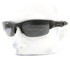 Oakley Flak Jacket Sunglasses Matte Black Polarized Gray OO9008-11-434 w/case