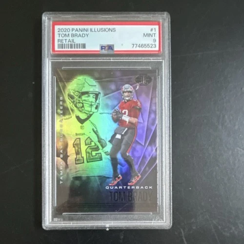 2020 Panini Illusions Retail Tom Brady #1 Tampa Bay Buccaneers PSA 9 Football