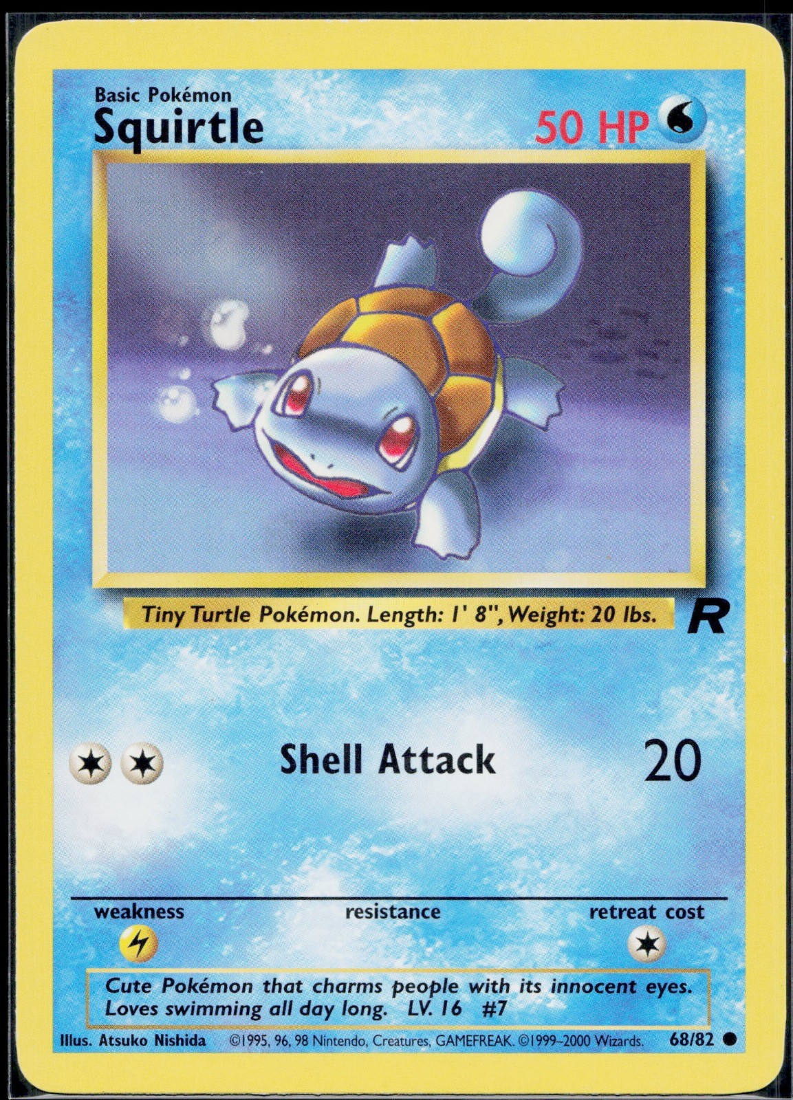 Pokemon TCG Squirtle 68/82 Team Rocket