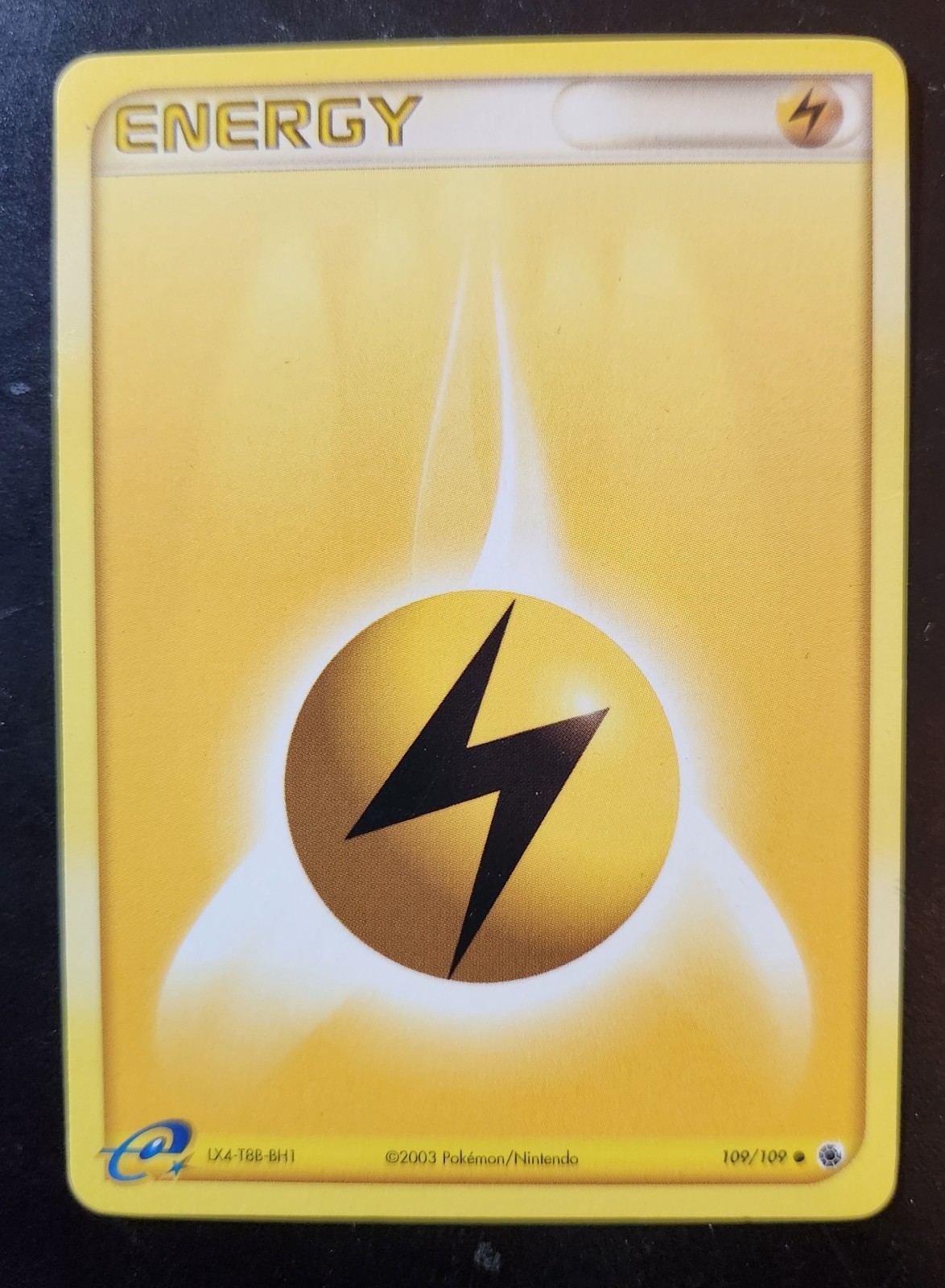Lightning Energy Pokemon Card - Ruby and Sapphire 109/109