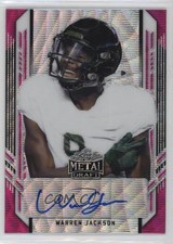 2021 Leaf Metal Draft Portrait Pink Wave 1/10 Warren Jackson #PA-WJ1 Auto nd3