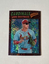 2026 Topps Heritage - Lars Nootbaar #198 Chrome Burgundy Sparkle Refractor