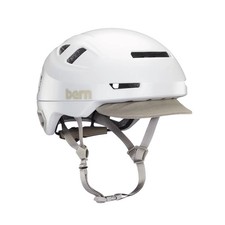 Bern Hudson Urban Performance Adult Medium Bike Helmet w/Light MIPS Satin White